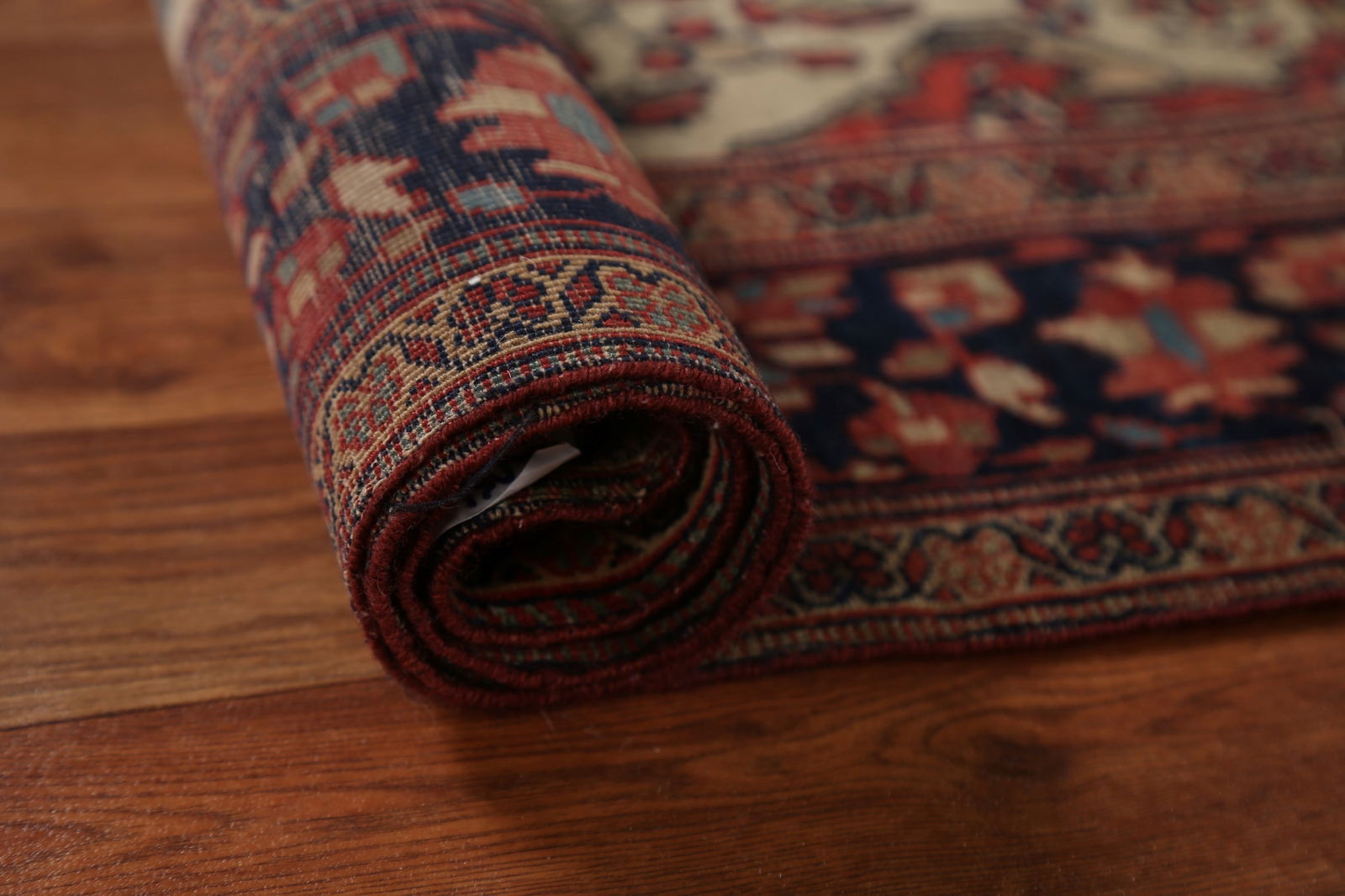 Pre-1900 Antique Vegetable Dye Sarouk Farahan Persian Rug 4x5 - 16