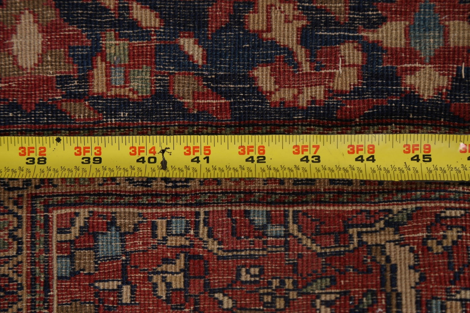 Pre-1900 Antique Vegetable Dye Sarouk Farahan Persian Rug 4x5 - 19