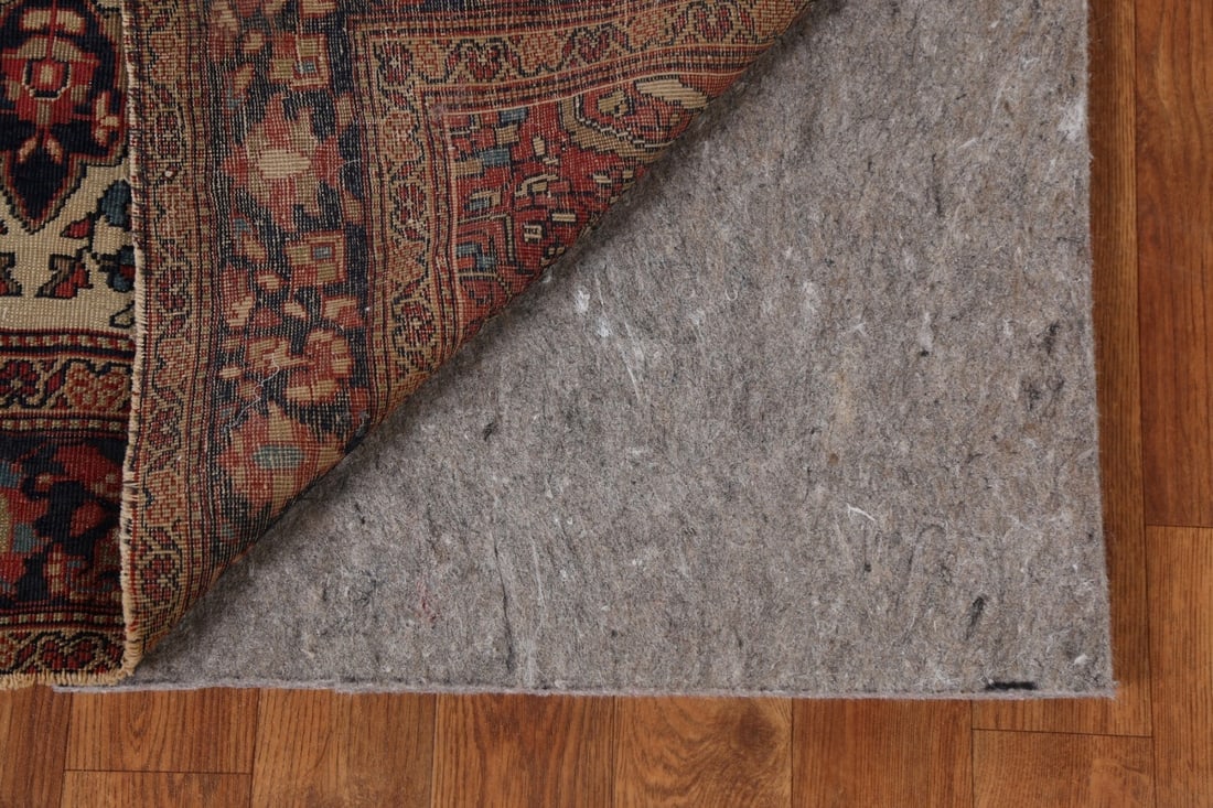 Pre-1900 Antique Vegetable Dye Sarouk Farahan Persian Rug 4x5 - 8