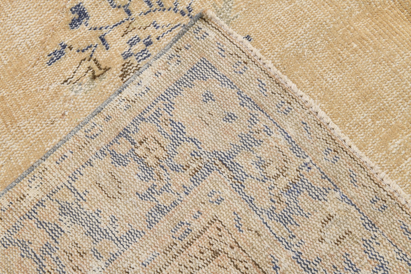 6'10'' x 9'11'' Handmade Vintage Wool Rug - 22110 - 14