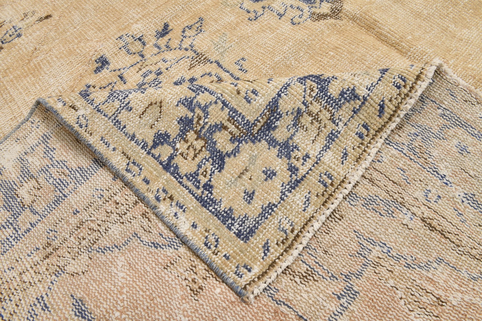 6'10'' x 9'11'' Handmade Vintage Wool Rug - 22110 - 16