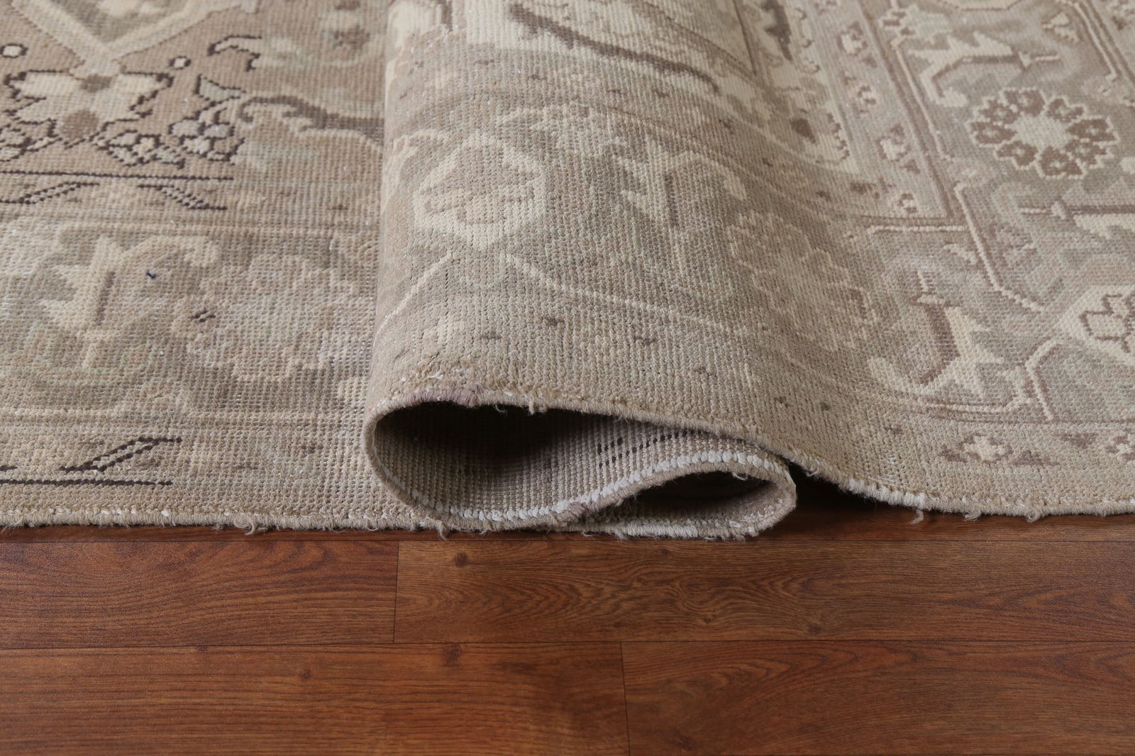 Antique Geometric Heriz Persian Area Rug 8x11 - 15