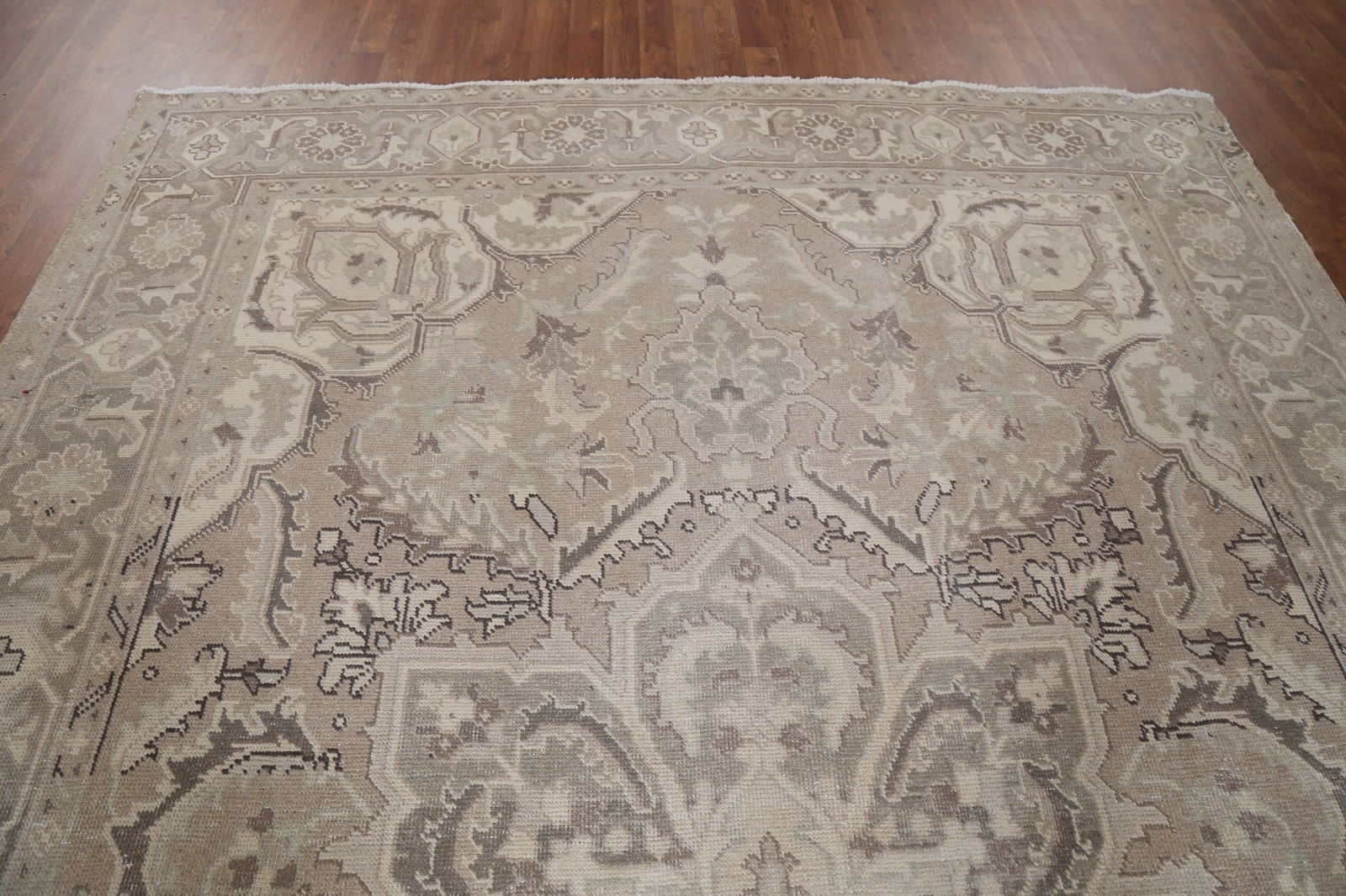 Antique Geometric Heriz Persian Area Rug 8x11 - 16