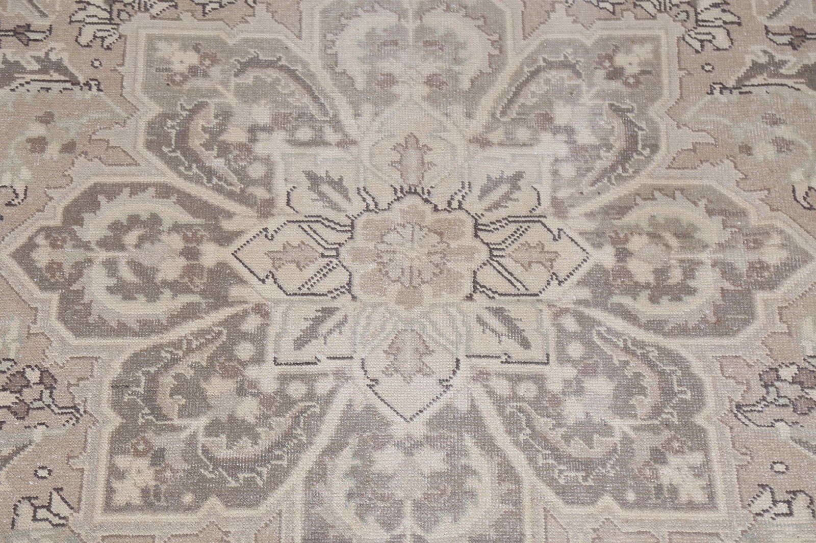 Antique Geometric Heriz Persian Area Rug 8x11 - 5