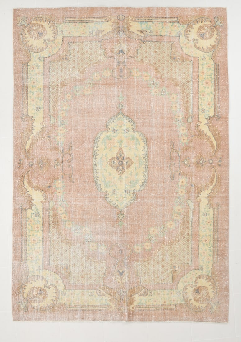 6'6'' x 9'6'' Turkish Vintage Runner Rug - 17906 (1 of 20)