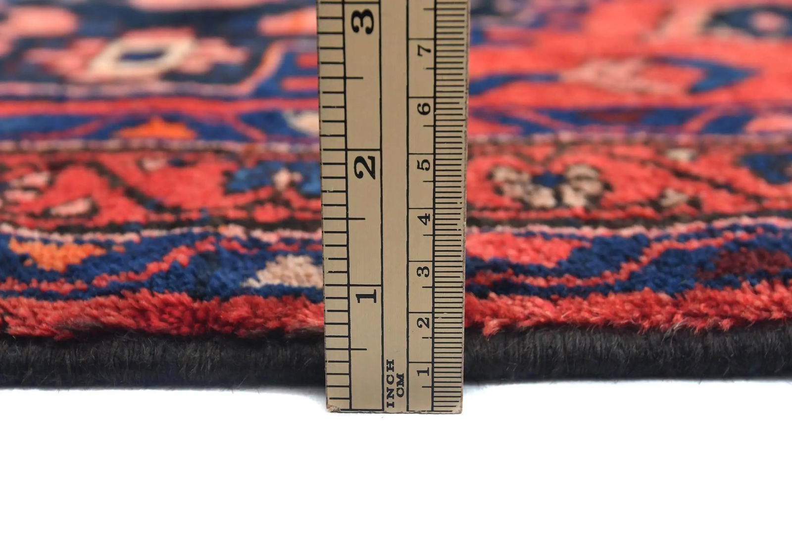 Vintage Red Floral Tribal 3'6X10'2 Hamedan Persian Runner Rug - 10