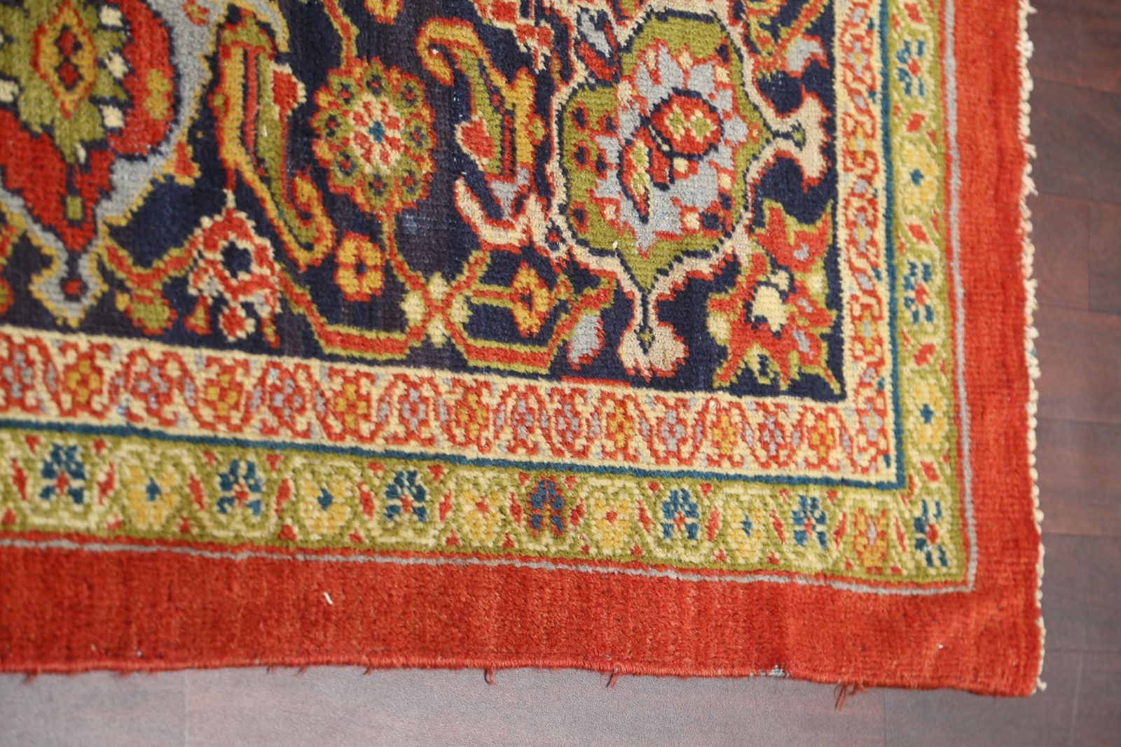 Pre-1900 Antique Vegetable Dye Sultanabad Persian Rug 15x22 - 12