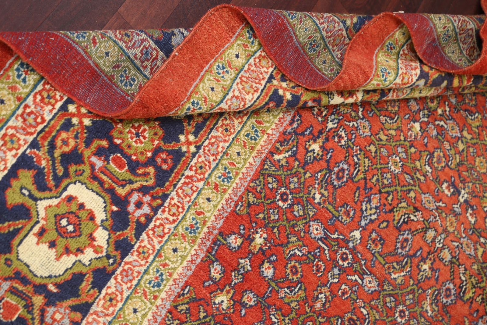 Pre-1900 Antique Vegetable Dye Sultanabad Persian Rug 15x22 - 17