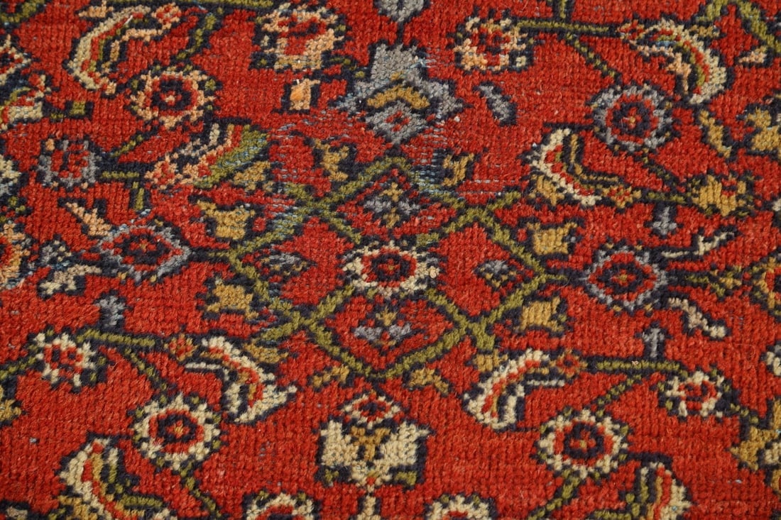 Pre-1900 Antique Vegetable Dye Sultanabad Persian Rug 15x22 - 9