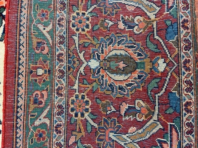 Antique Persian kashan all Over rug-5029 - 10