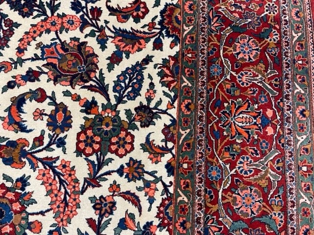 Antique Persian kashan all Over rug-5029 - 8