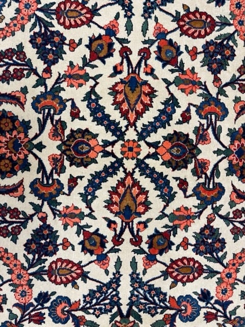 Antique Persian kashan all Over rug-5029 - 9