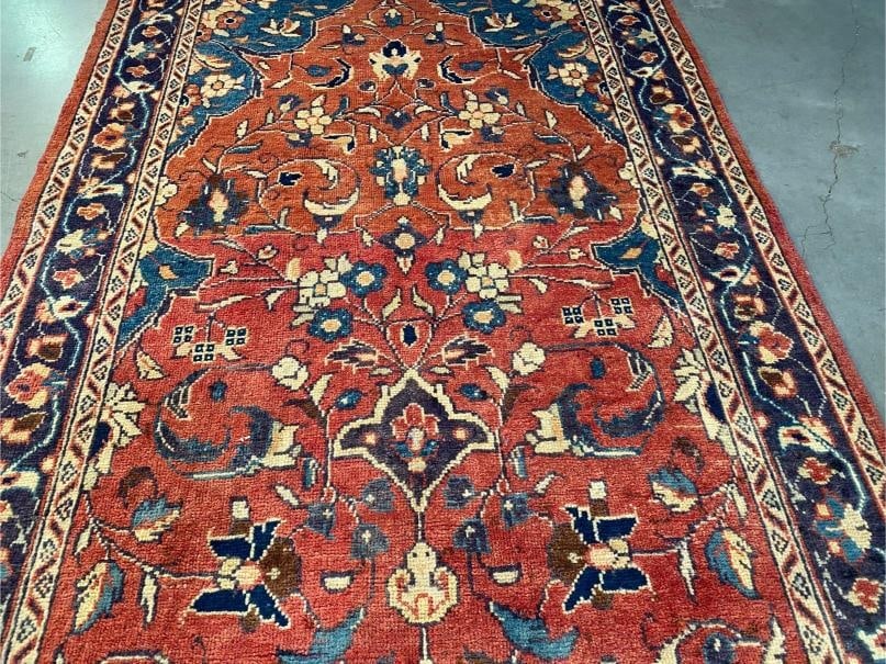 Stunning Vintage Sarouk Runner 3.6x11 - 4