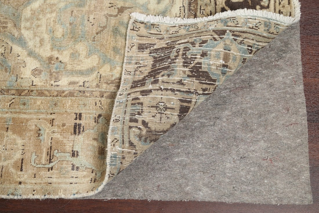 Antique Geometric Heriz Persian Area Rug 7x11 - 8