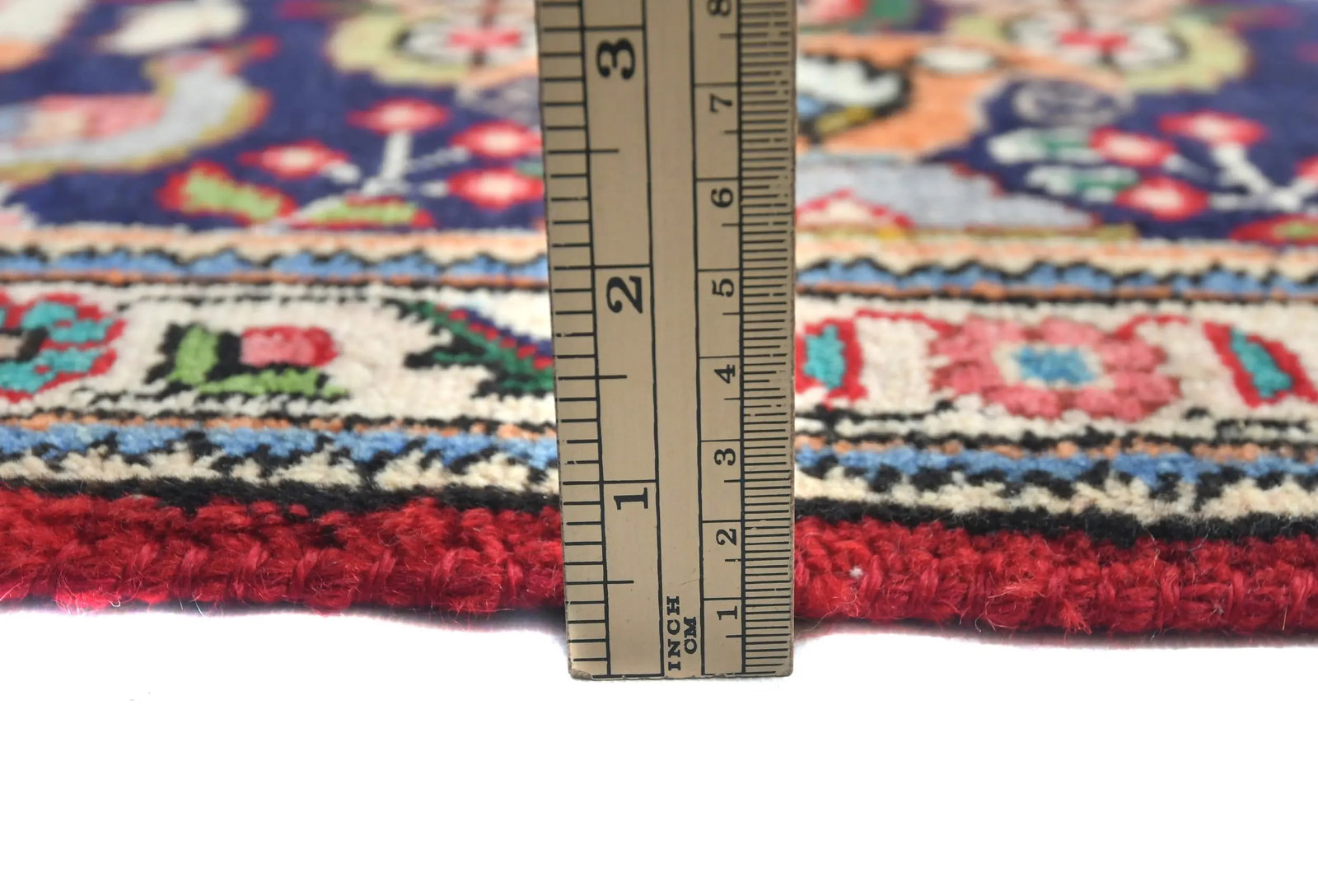 Vintage Orange-red Floral Traditional 10X13 Tabriz Persian Rug - 10