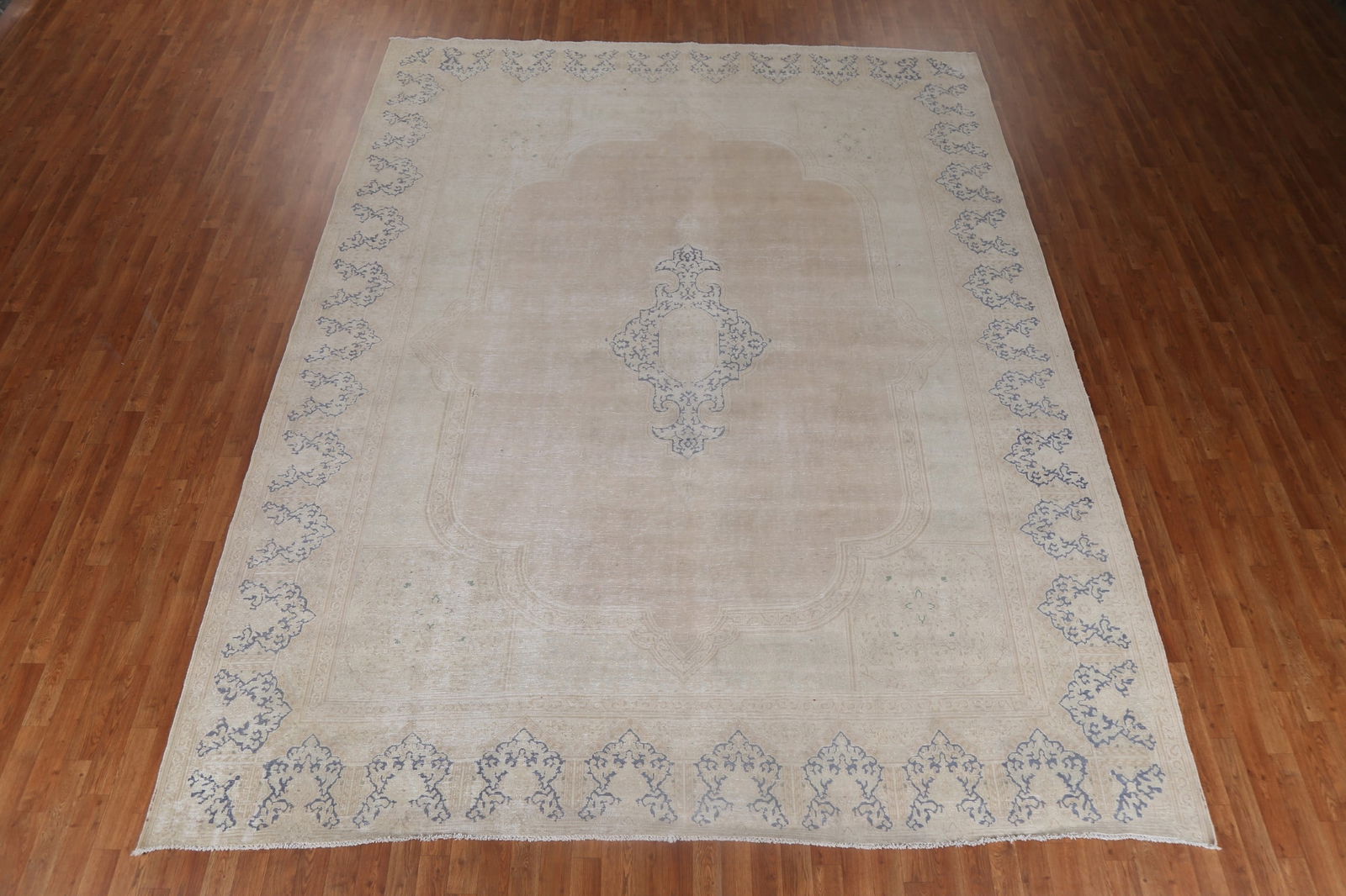 Antique Wool Kerman Persian Area Rug 10x13 - 15
