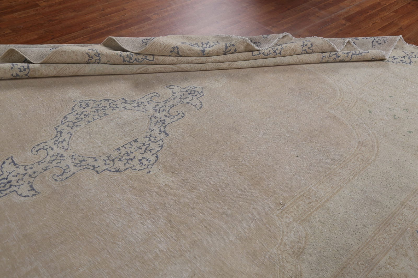 Antique Wool Kerman Persian Area Rug 10x13 - 16