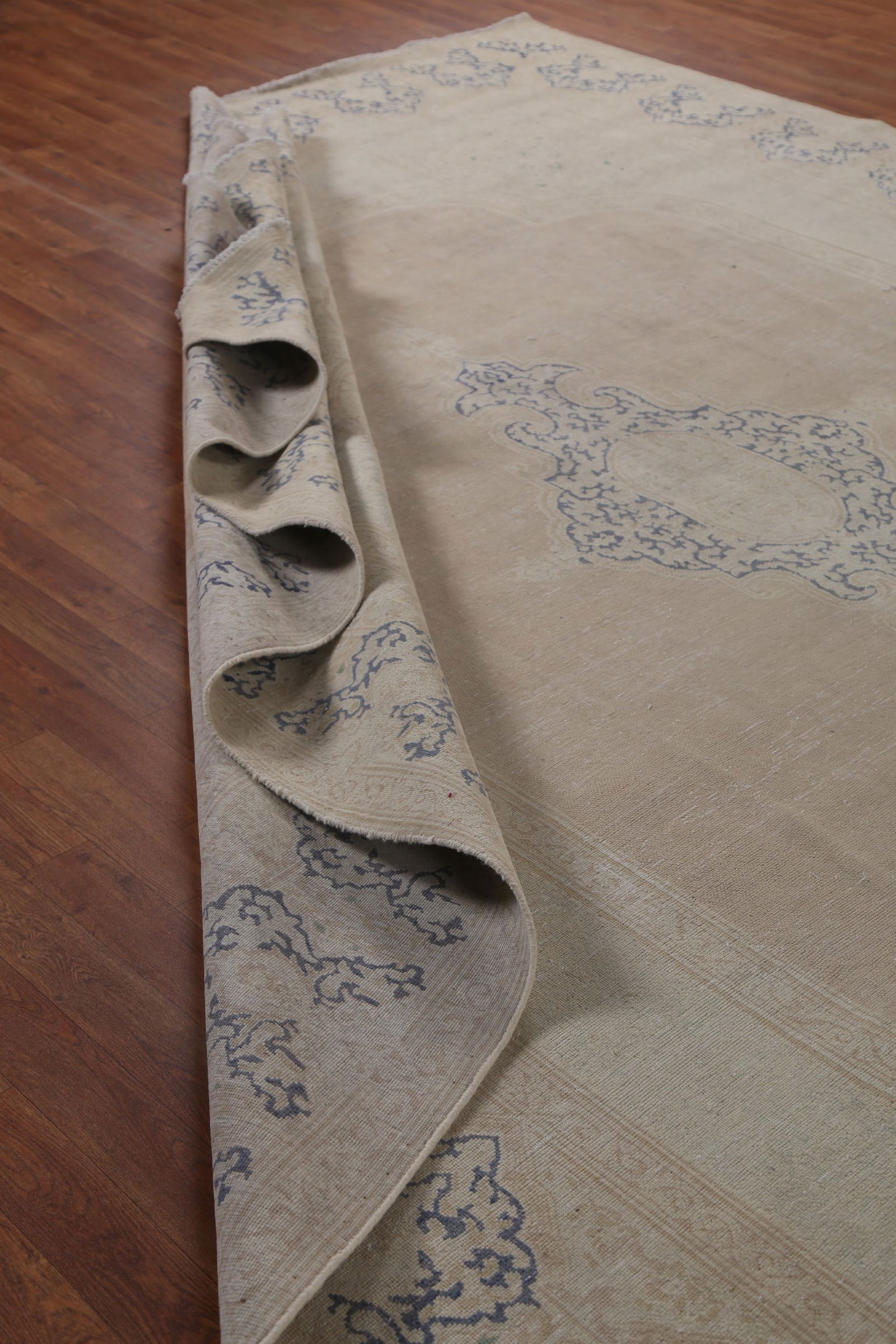 Antique Wool Kerman Persian Area Rug 10x13 - 17