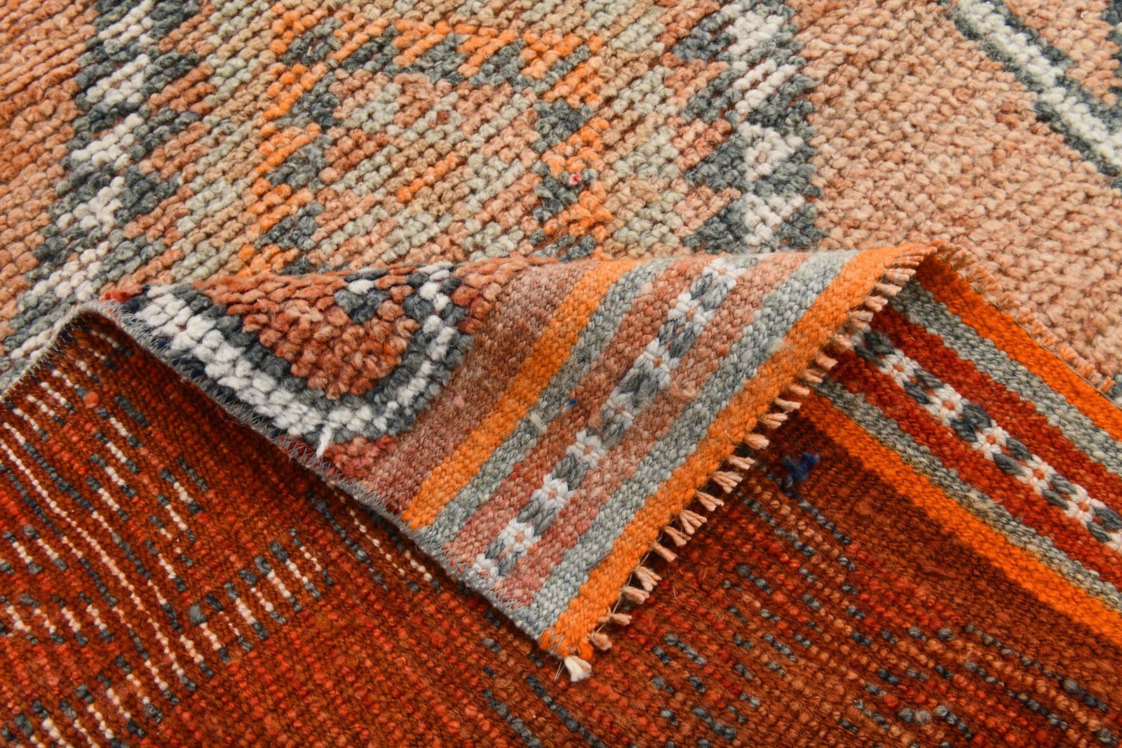 3'1'' x 11'1'' Handmade Vintage Wool Rug - 22294 - 17