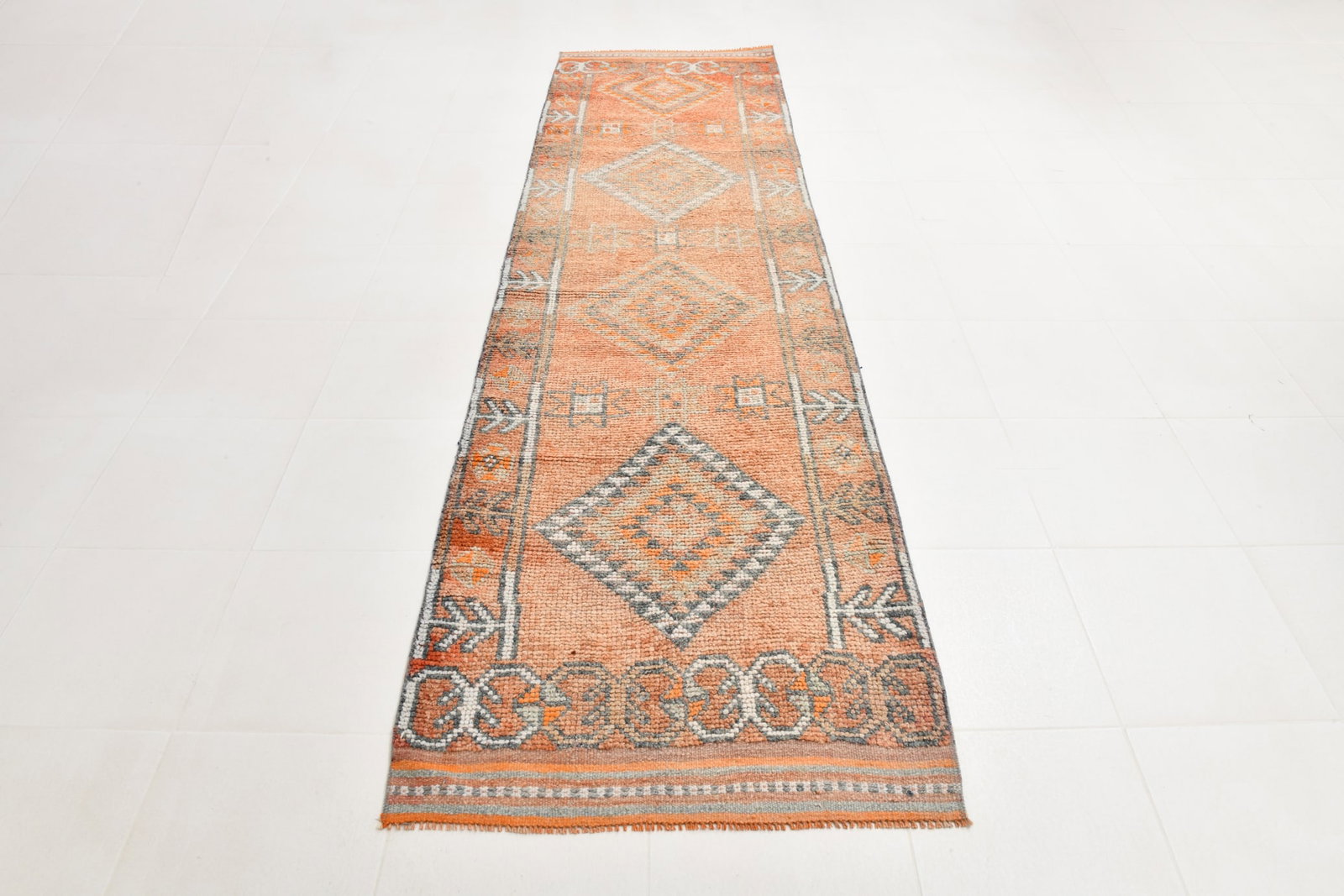 3'1'' x 11'1'' Handmade Vintage Wool Rug - 22294 - 18