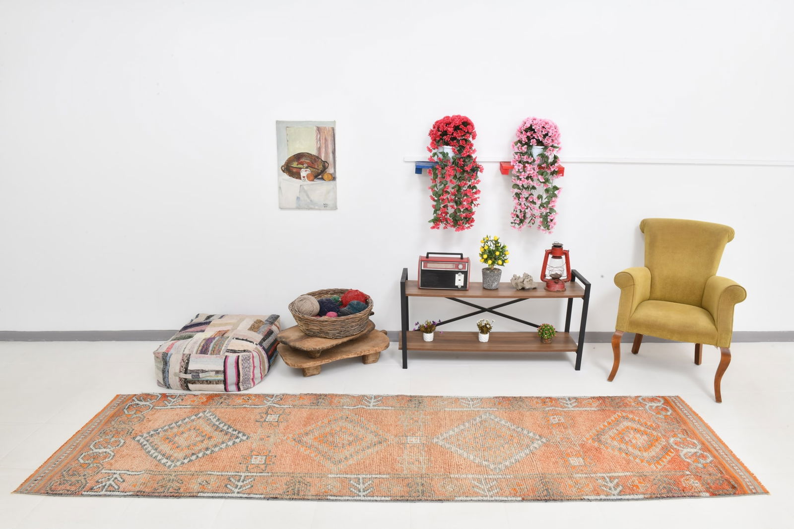 3'1'' x 11'1'' Handmade Vintage Wool Rug - 22294 - 2