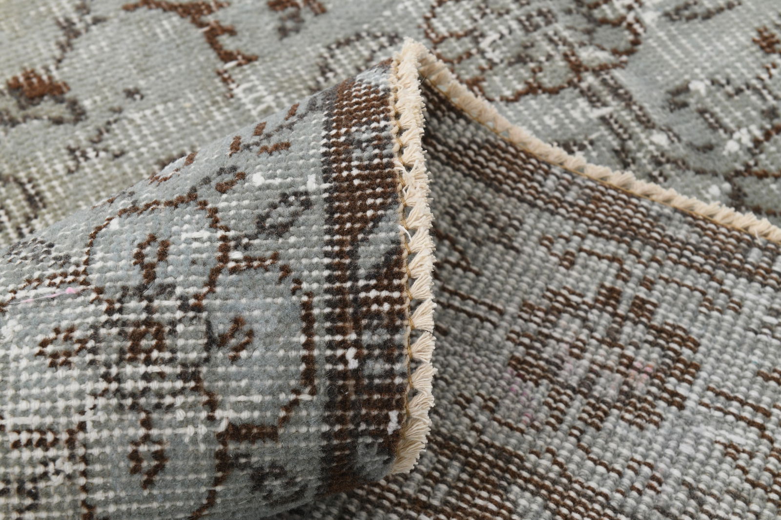 6'2'' x 9'7'' Handmade Vintage Wool Rug - 17992 - 16