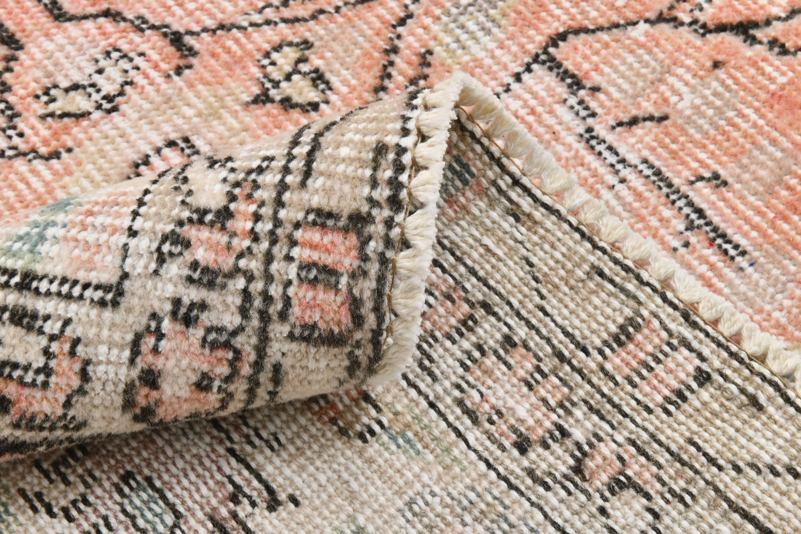 6'11'' x 9'10'' Handmade Vintage Wool Rug - 22230 - 16