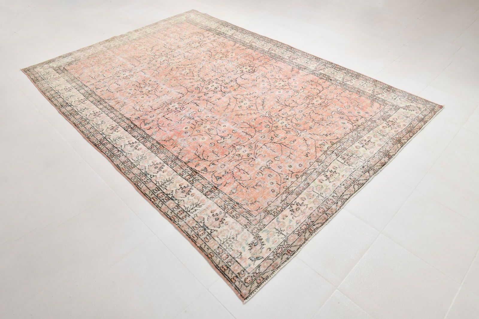 6'11'' x 9'10'' Handmade Vintage Wool Rug - 22230 - 19