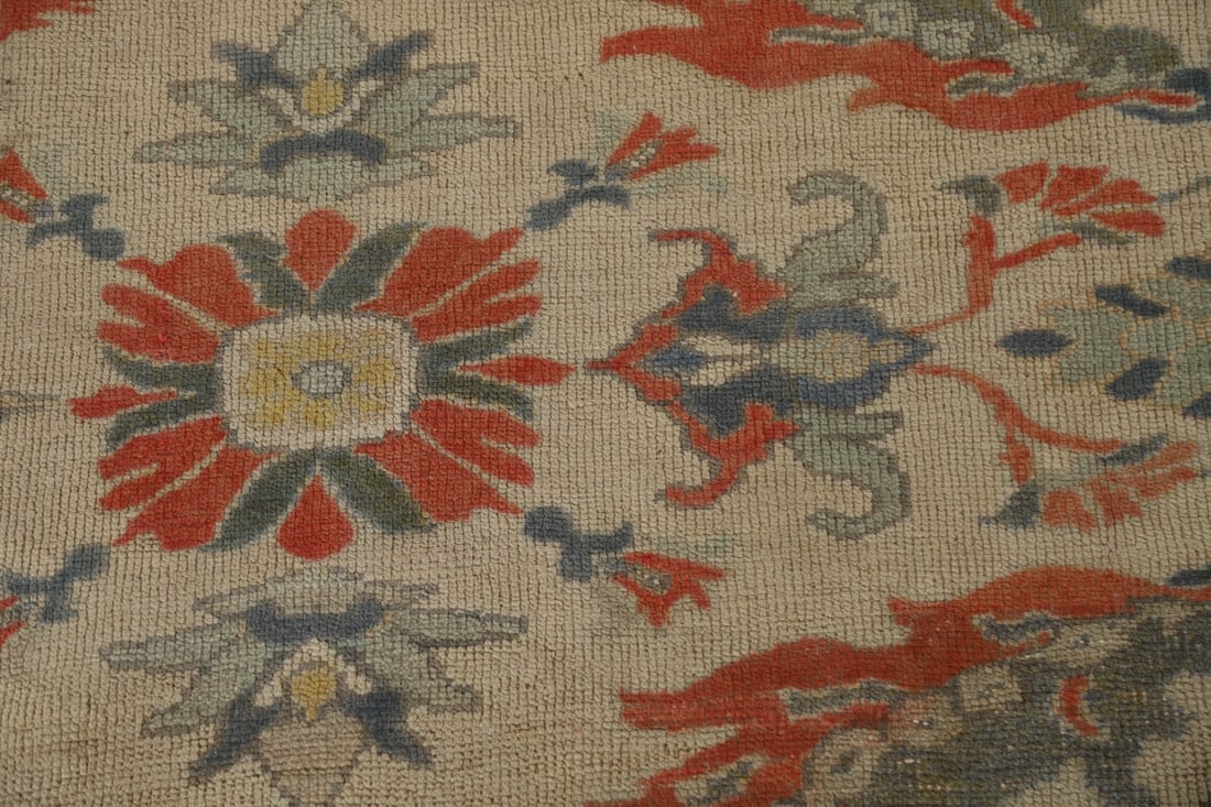 Palace Size Antique Vegetable Dye Sultanabad Persian Rug 14x20 - 10