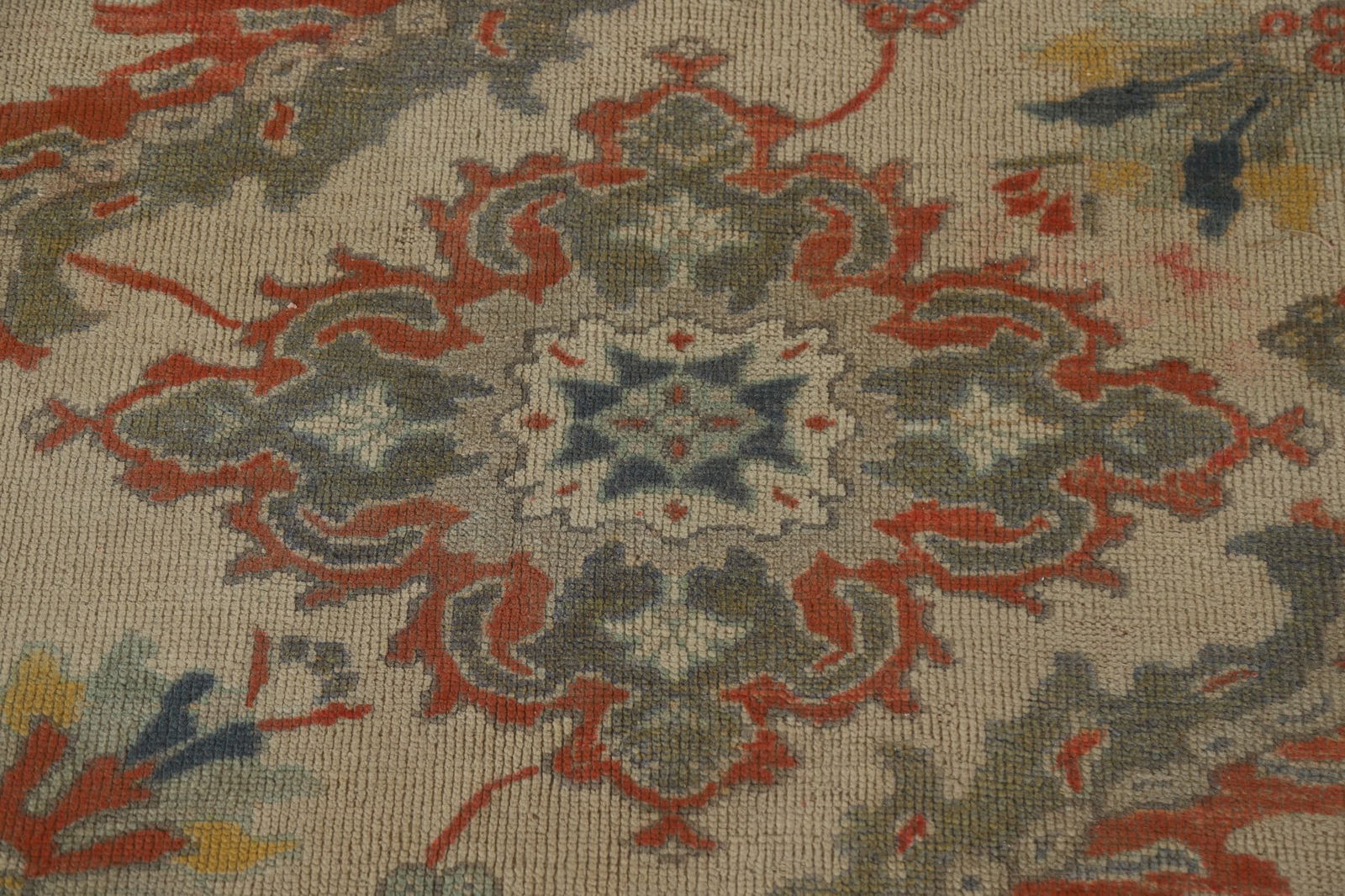 Palace Size Antique Vegetable Dye Sultanabad Persian Rug 14x20 - 9