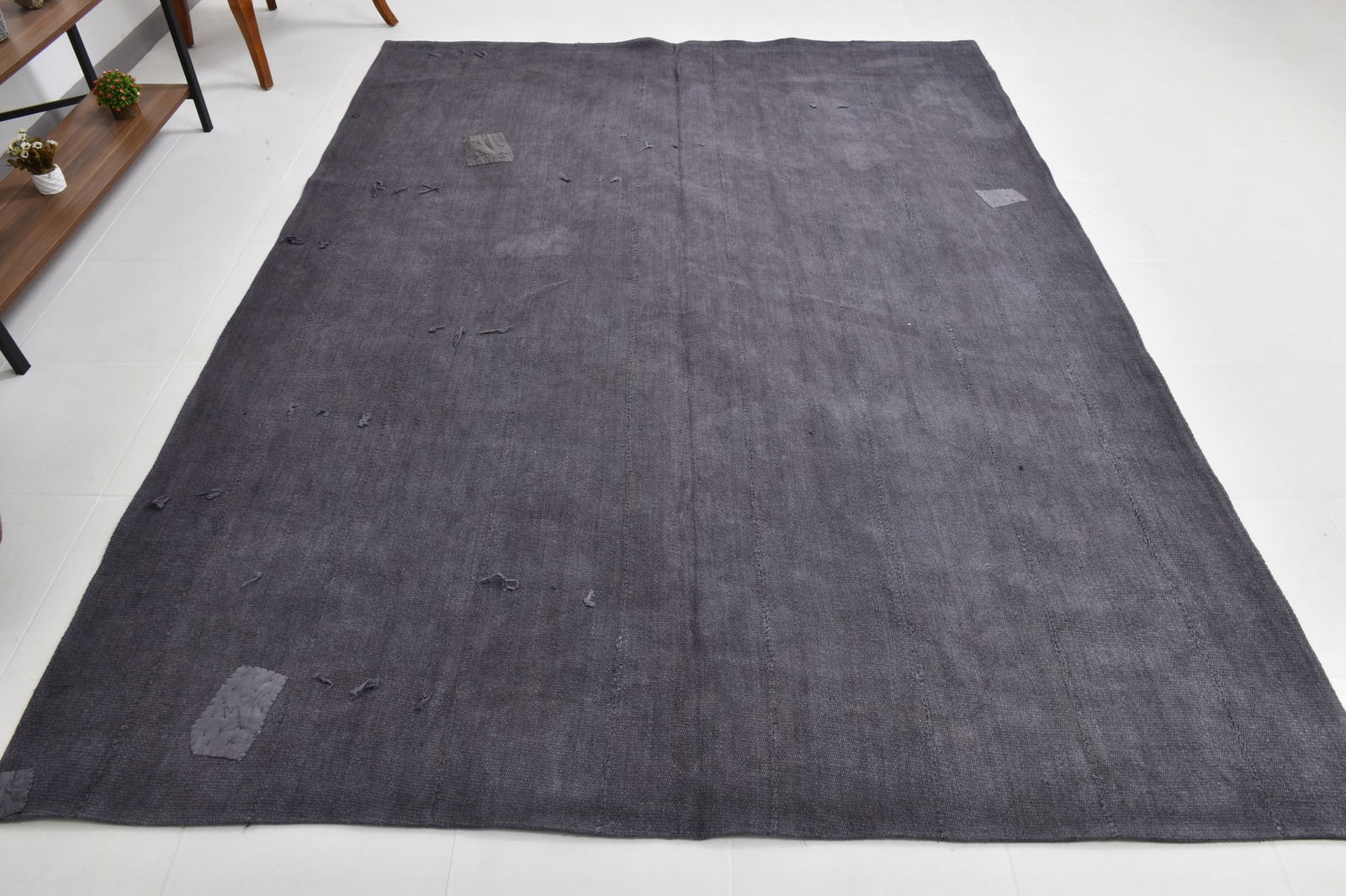 7'1'' x 9'4'' Turkish Vintage Hemp Rug - 52914 - 5