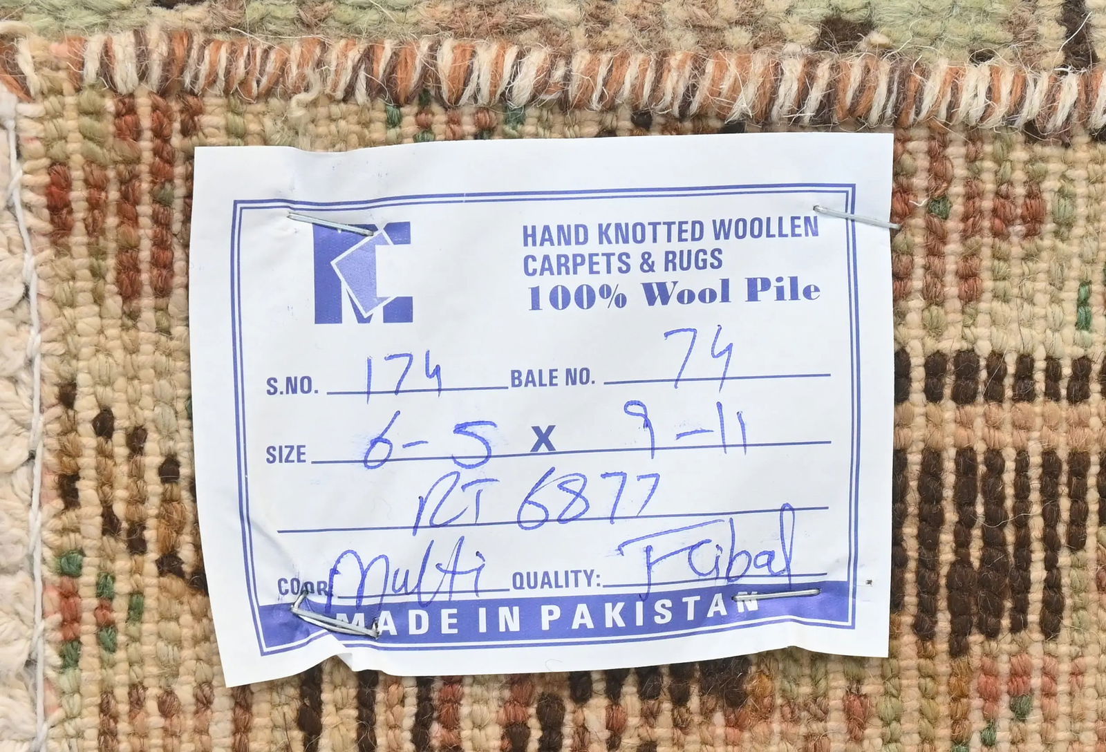 Semi Antique Muted Floral 7X10 Distressed Vintage Oriental Rug - 13