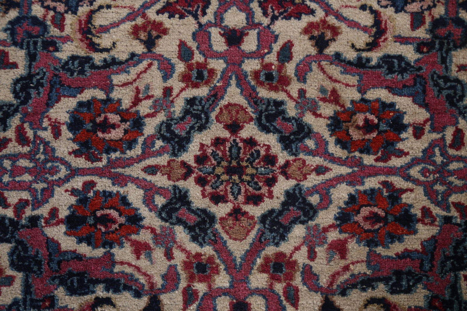 Pre-1900 Antique Vegetable Dye Mashad Persian Square Rug 12x12 - 11