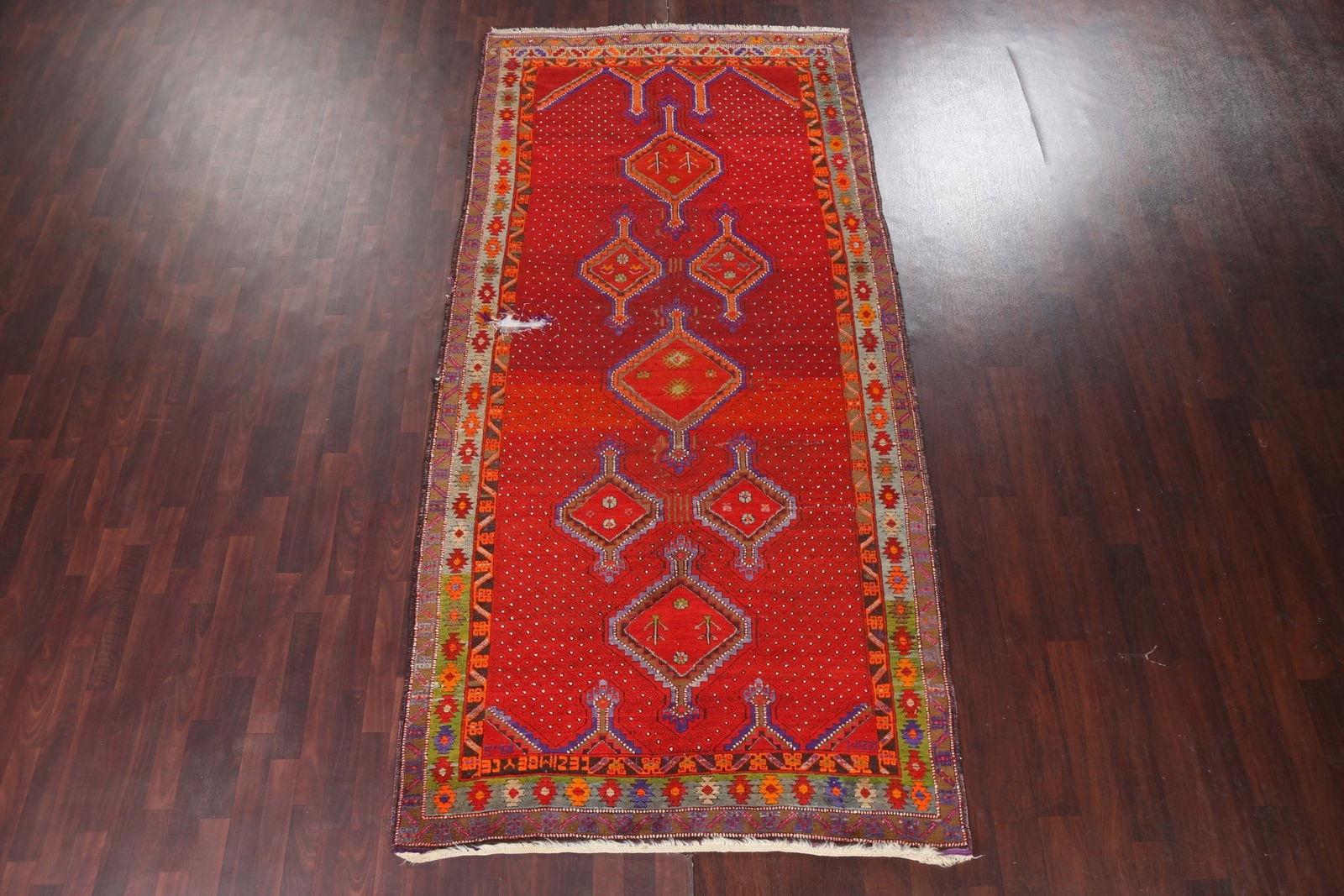 Pre-1900 Antique Vegetable Dye Karabagh Persian Area Rug 5x11 - 3