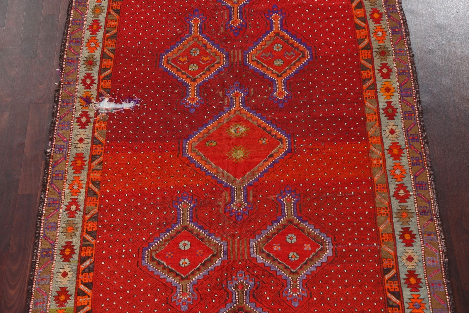 Pre-1900 Antique Vegetable Dye Karabagh Persian Area Rug 5x11 - 4