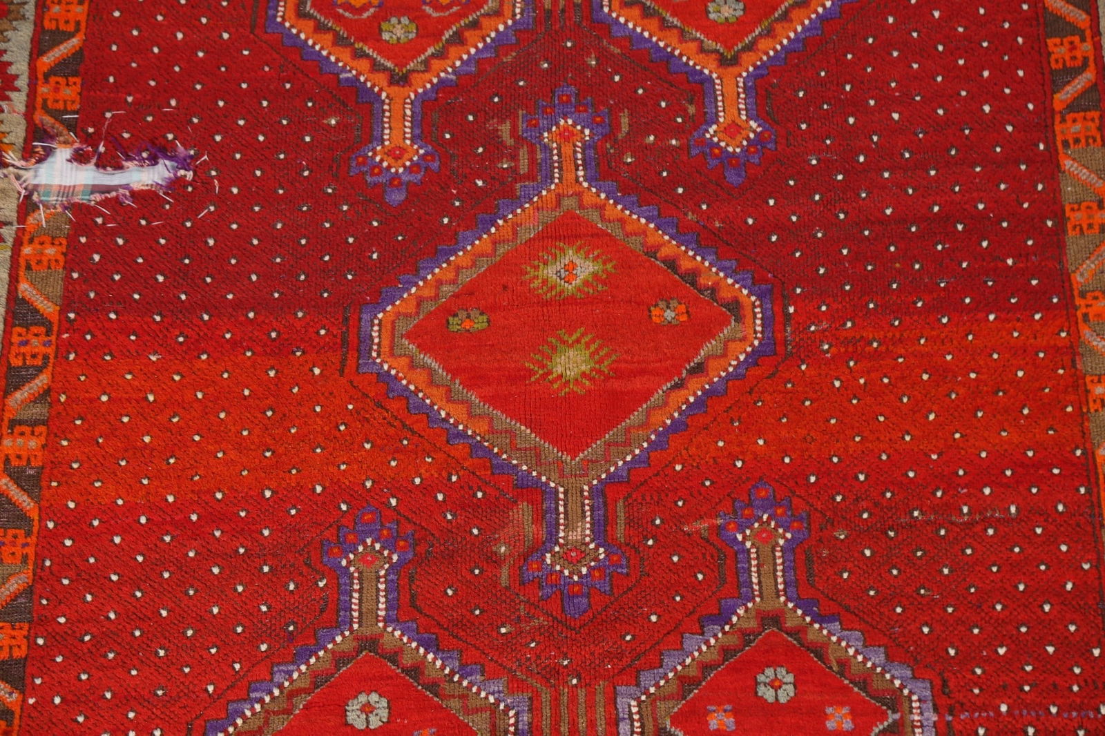 Pre-1900 Antique Vegetable Dye Karabagh Persian Area Rug 5x11 - 5