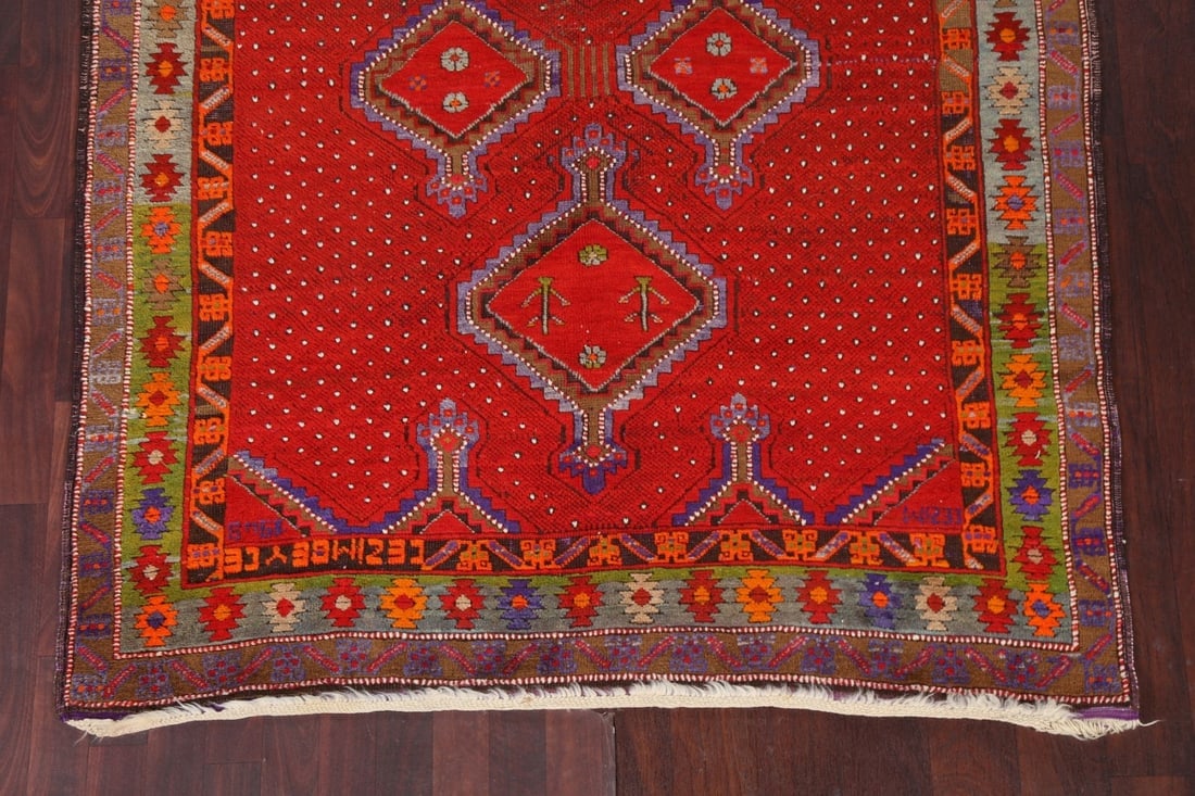 Pre-1900 Antique Vegetable Dye Karabagh Persian Area Rug 5x11 - 6