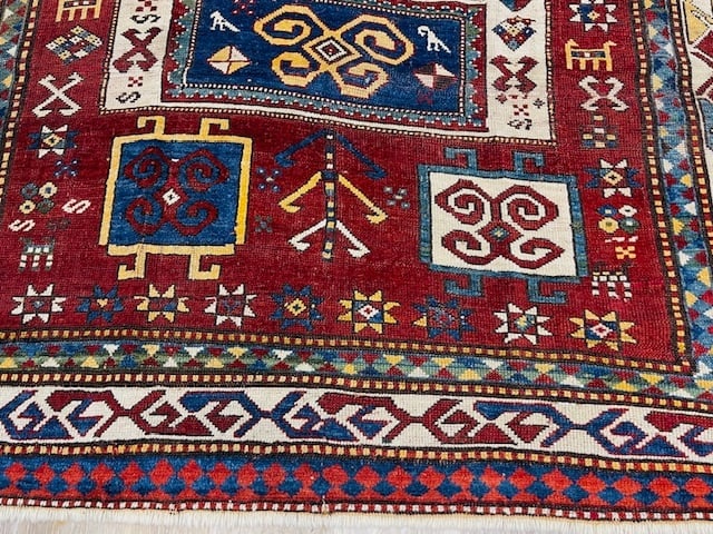 Dated Antique Kazak Caucasian Rug-5143 - 2