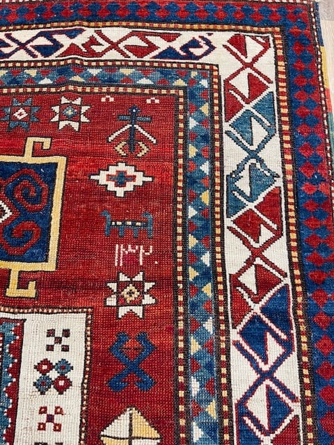 Dated Antique Kazak Caucasian Rug-5143 - 4