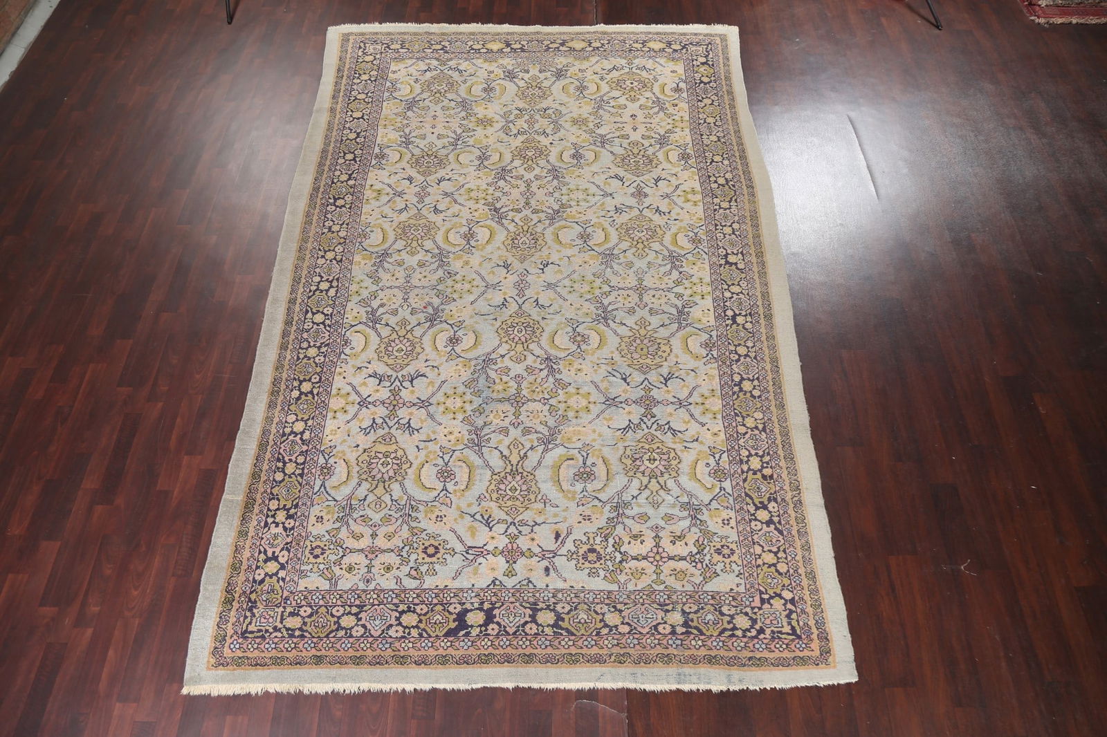 Pre-1900 Antique Vegetable Dye Sultanabad Persian Area Rug 8x13 - 3