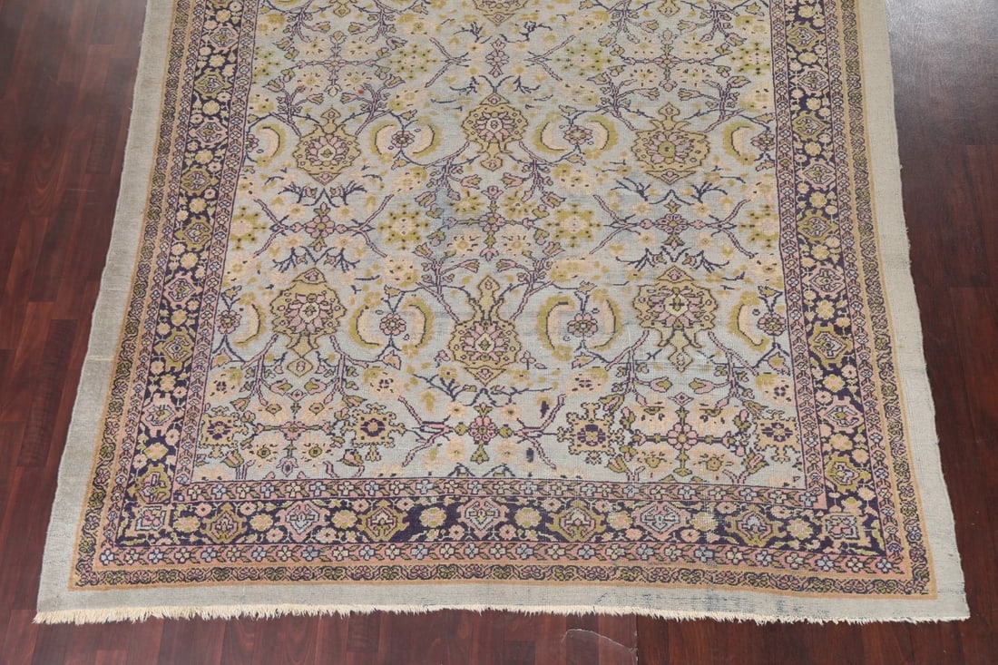 Pre-1900 Antique Vegetable Dye Sultanabad Persian Area Rug 8x13 - 6