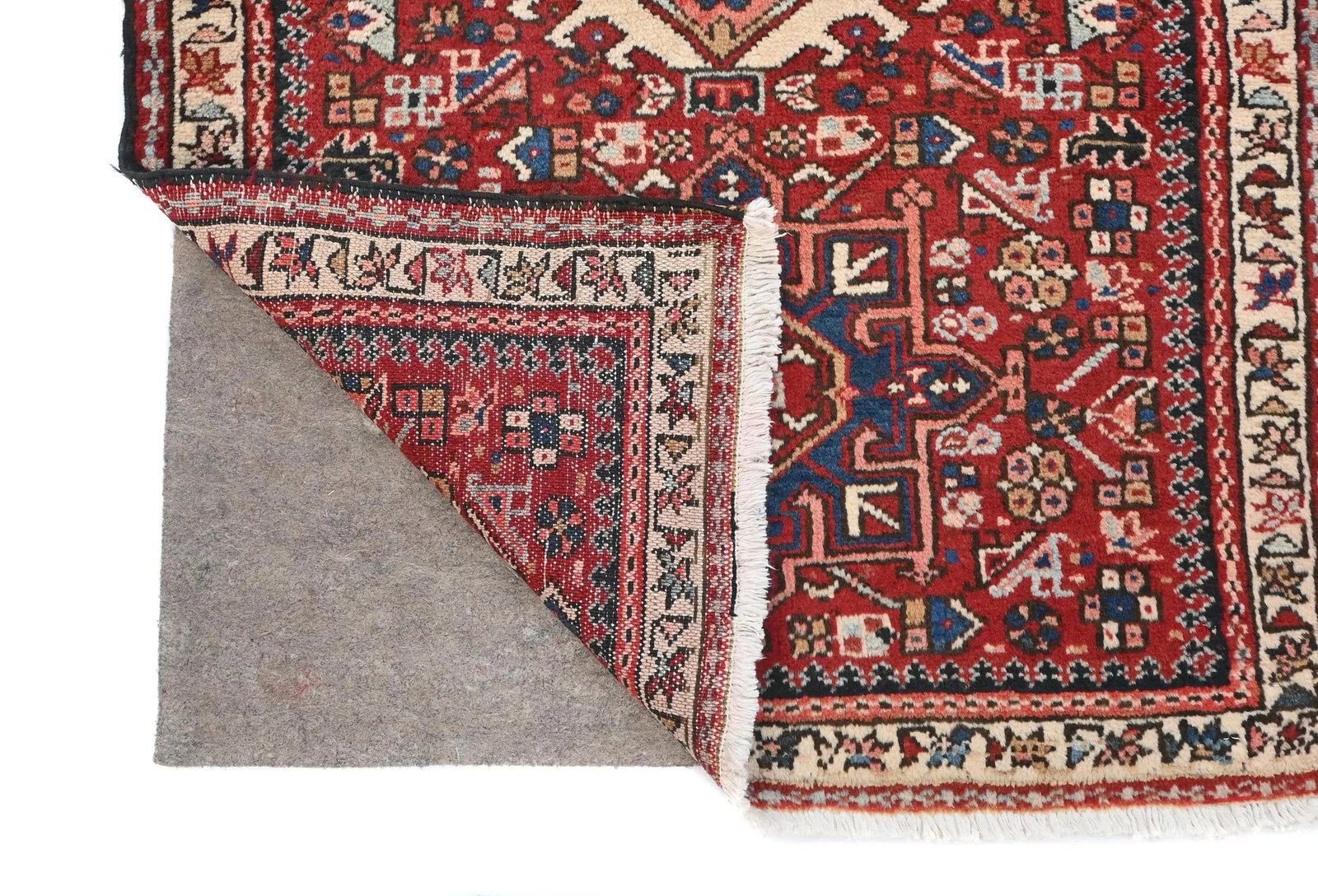 Vintage Red Tribal 3X10 Karajeh Persian Runner Rug - 12