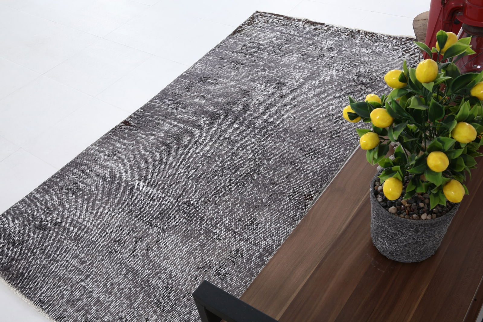 3'1'' x 5'11'' Handmade Vintage Wool Rug - 4845 - 5