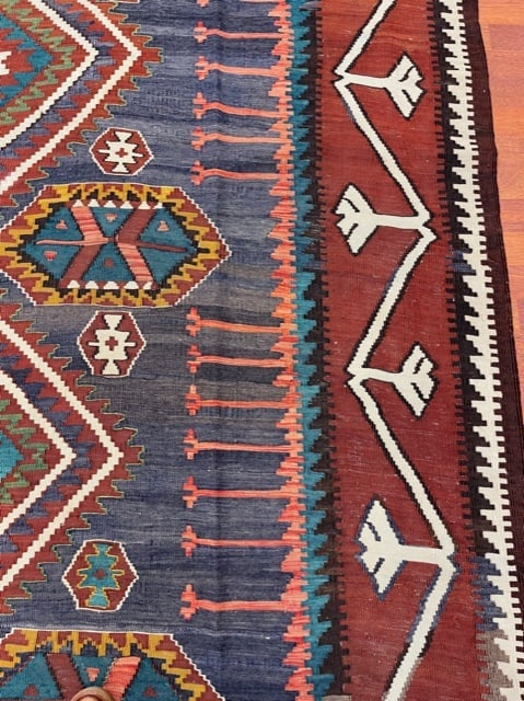 Antique Caucasain Kilim Rug-4894 - 5