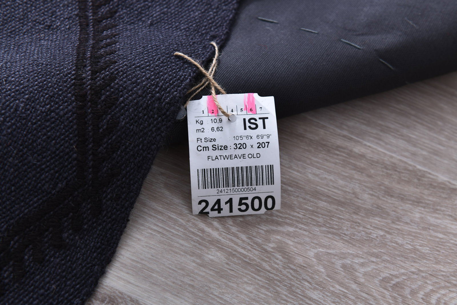 6'9'' x 10'5'' Turkish Vintage Hemp Rug - 241500 - 12