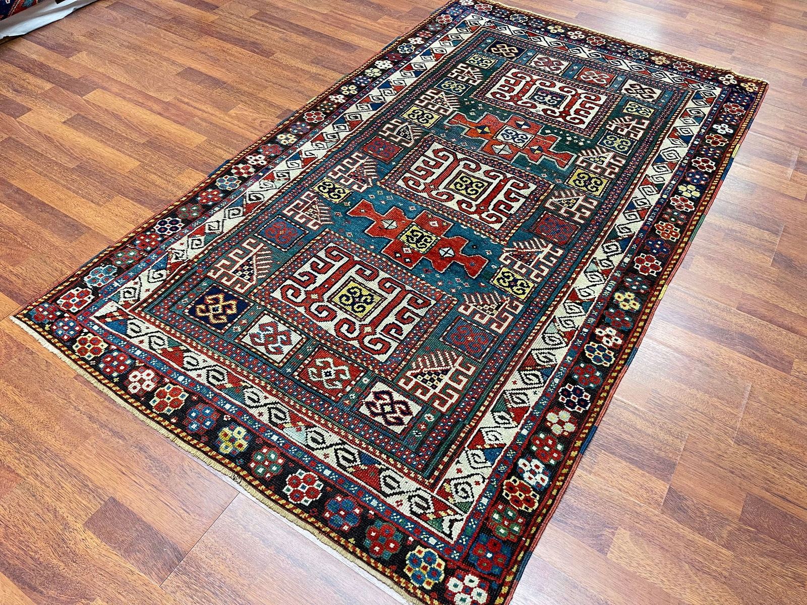 Antique Karachop Kzak Caucasian rug-4939 - 7