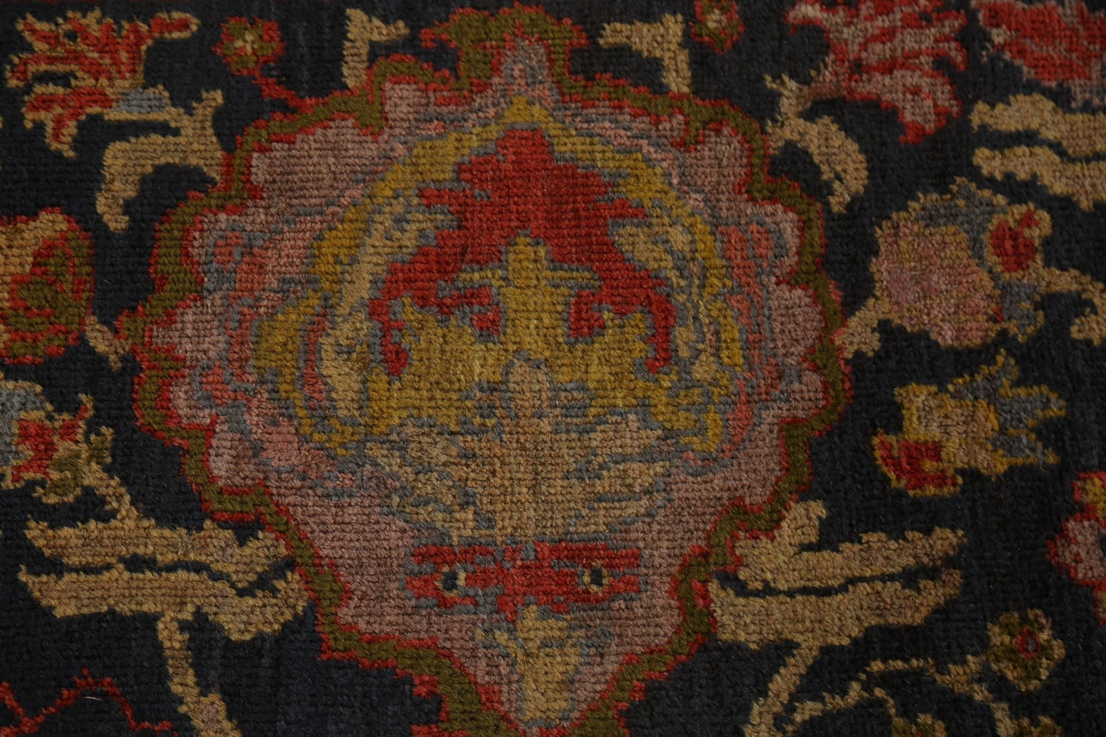 Pre-1900 Antique Vegetable Dye Sultanabad Persian Rug 12x15 - 11