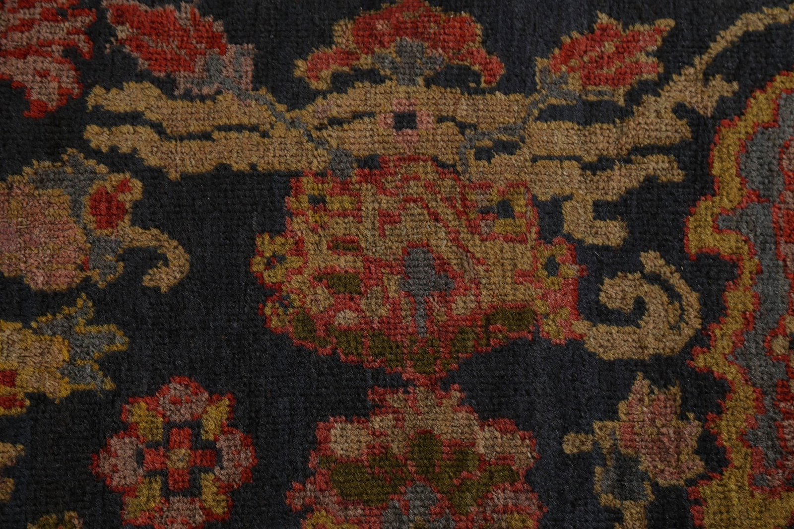 Pre-1900 Antique Vegetable Dye Sultanabad Persian Rug 12x15 - 12