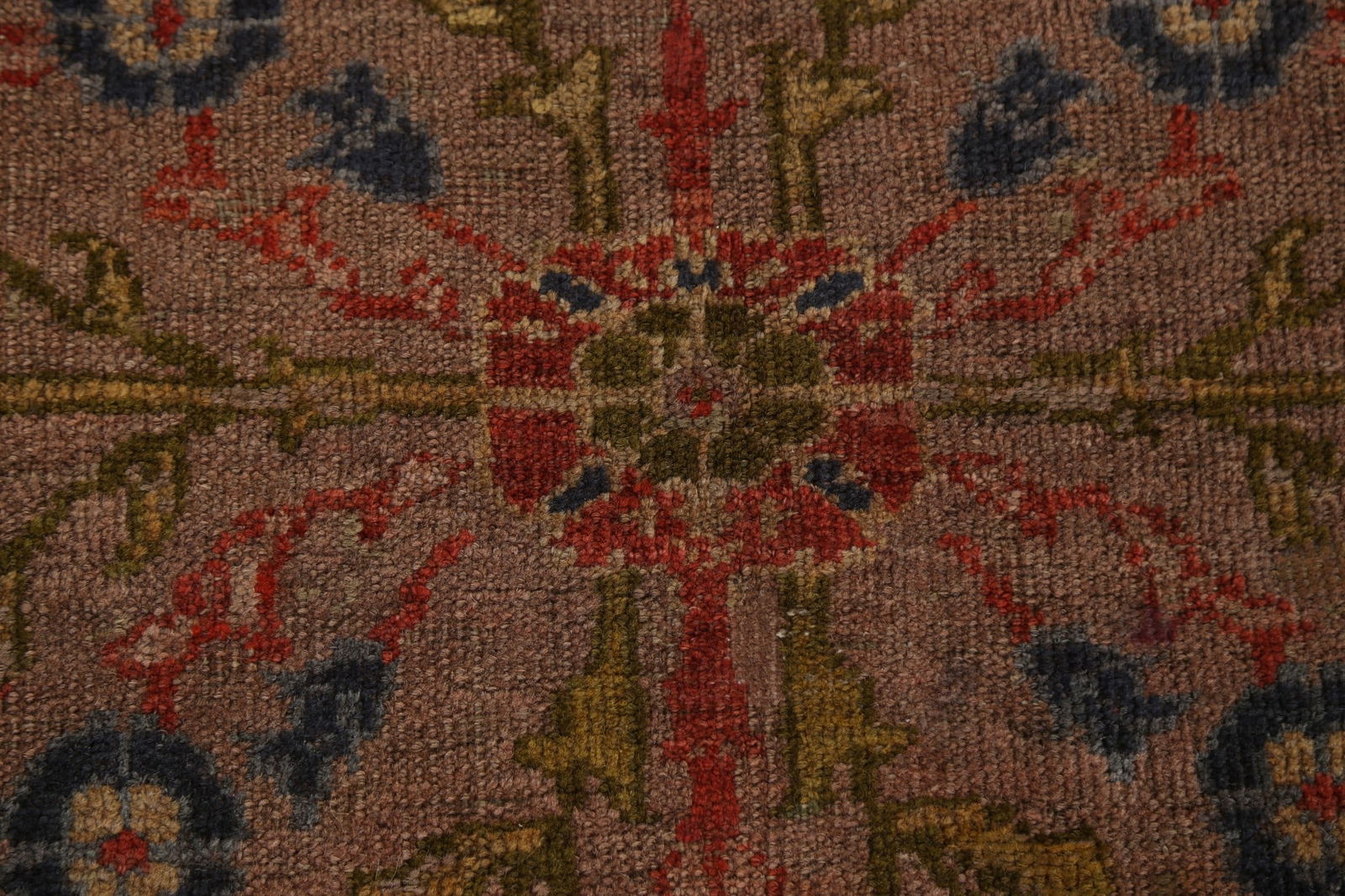 Pre-1900 Antique Vegetable Dye Sultanabad Persian Rug 12x15 - 9