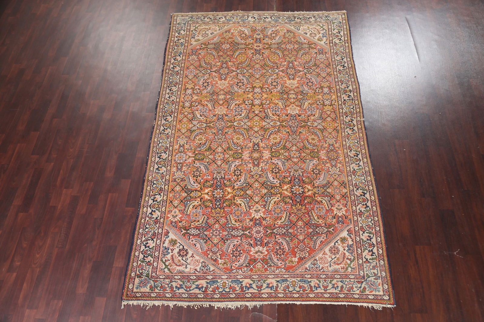 Antique Vegetable Dye Mahal Persian Area Rug 7x11 - 3